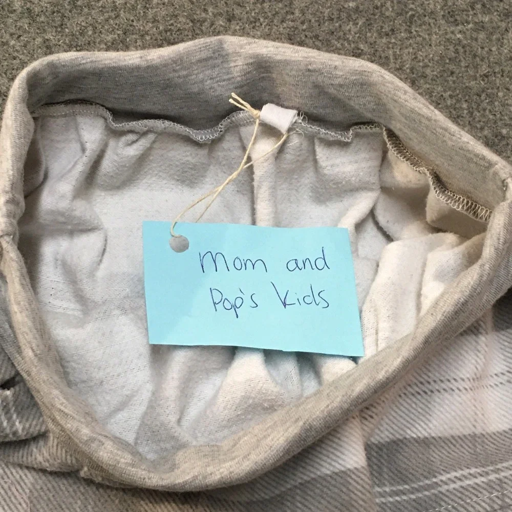 Skirt Flannel Girls 6 Gray Plaid Ruffle Tier Maxi Heavyweight Mom and Pop's Kids